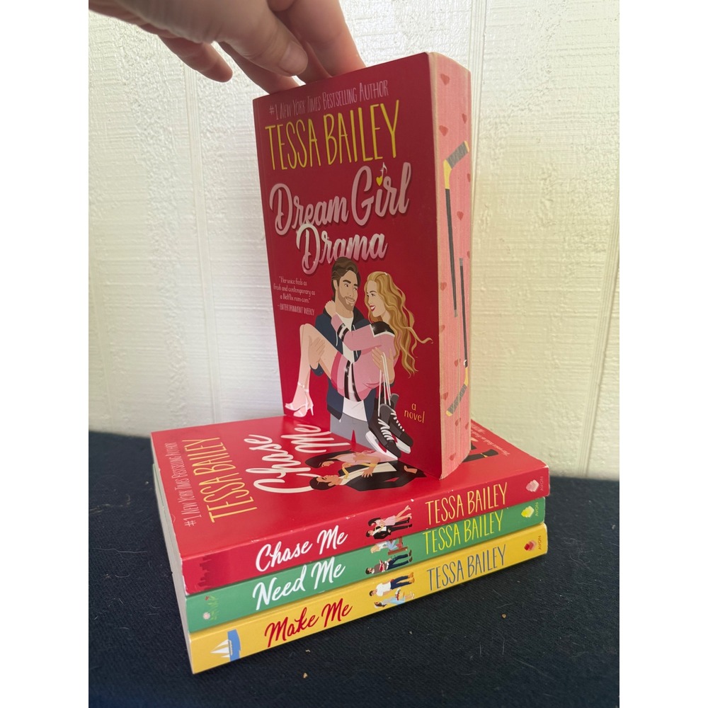 Tessa Bailey Romance Book Bundle Dream Girl Drama Broke and Beautiful Trilogy